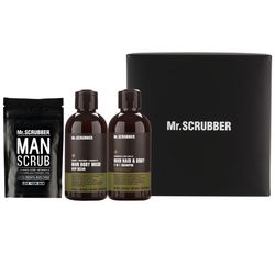 подарунковий набір mr.scrubber &bq;man basic&bq; (body/scr/100g + sh/gel/265 ml + shm/265 ml) фото