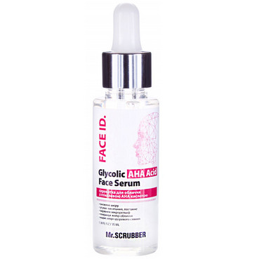 Сыворотка для лица с гликолевой АНА кислотой Mr.Scrubber Face ID Glycolic AHA Acid Face Serum фото