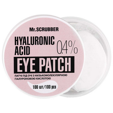 Патчі під очі з низькомолекулярною гіалуроновою кислотою Mr.Scrubber Hyaluronic Acid Eye Patch 0,4% фото