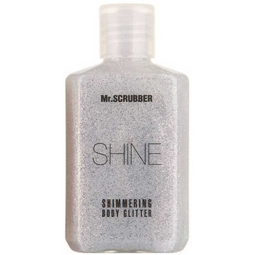 Сяючий глітер для тіла, сріблястий Mr.Scrubber Shine Silver Shimmering Body Glitter фото