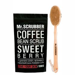 Набір для душа Mr.Scrubber Shower Set (scrub/200ml + brush) фото