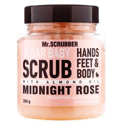 Сахарный скраб для тела Mr.Scrubber Sugar Baby Midnight Rose Hands Feet & Body Scrub фото