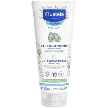 2 в 1 Очищуючий гель для голови та тіла Mustela Bebe 2in1 Cleansing Gel фото