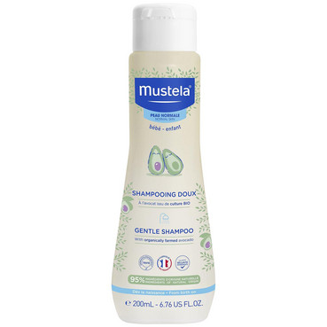 Пом'якшуючий шампунь для волосся Mustela Bebe Baby Shampoo фото
