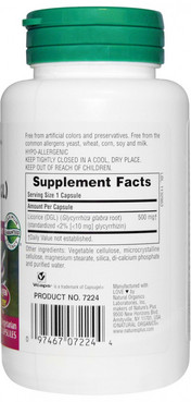 природная добавка &bq;лакрица&bq; 500 мг natures plus herbal actives licorice фото