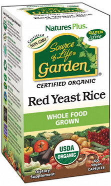 Органический красный дрожжевой рис Natures Plus Source of Life Garden Red Yeast Rice фото
