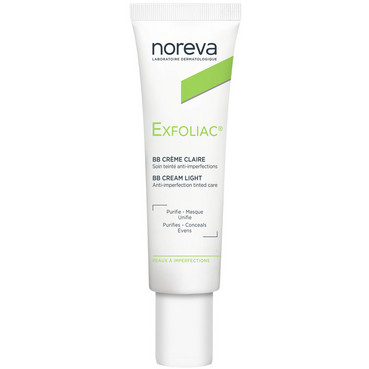 Крем від недоліків шкіри Noreva Exfoliac BB Cream Anti-Imperfections Tinted Care фото