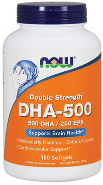 Докозагексаєнова кислота DHA-500 Now Foods Double Strength DHA-500 фото