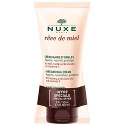 Набір кремів для рук та нігтів &bq;Медова мрія&bq; Nuxe Reve De Miel DUO Set (hand/cream/2*50ml) фото