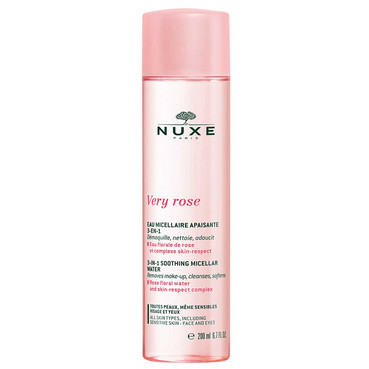 Мицелярна вода для обличчя та очей заспокійлива 3 в 1 Nuxe Very Rose 3 in 1 Soothing Micellar Water фото