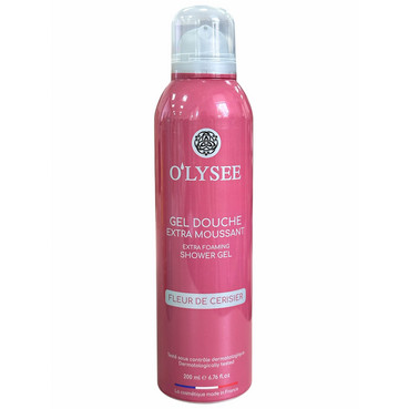 Очищуюча гель-піна для душу з ароматом квітучої вишні O'lysee Extra Foaming Shower Gel Fleur De Cerisier фото