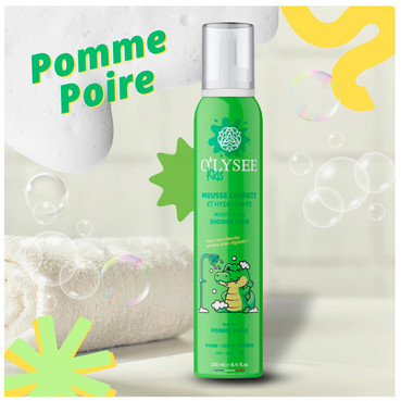 дитяча крем-пінка для купання 3 в 1 з ароматом яблука та груші o&sq;lysee whipped shower foam apple & pear фото