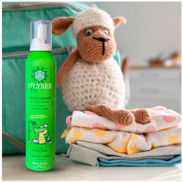 дитяча крем-пінка для купання 3 в 1 з ароматом яблука та груші o&sq;lysee whipped shower foam apple & pear фото