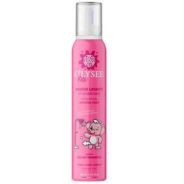 Дитяча крем-пінка для купання 3 в 1 з ароматом полуниці та малини O'lysee Whipped Shower Foam Strawberry & Raspberry фото