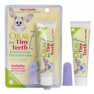 Дитячий набір Oral7 Tiny Teeth (gel/48ml + fingerbrush/1pcs) фото