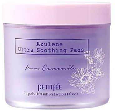 Ультра-зволожуючі подушечки Petitfee Azulene Ultra Soothing Pads фото