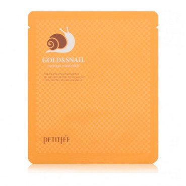 Фото Гидрогелевая маска для лица с золотом и улиткой Petitfee Gold & Snail Hydrogel Mask Pack