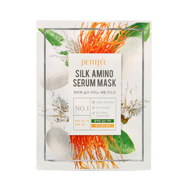 Фото Маска для лица с протеинами шелка Petitfee Silk Amino Serum Mask