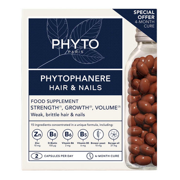 Набір Дуо Фітофанер дієтична добавка для волосся та нігтів Phyto Duo Phytophanere Hair And Nails Dietary Supplement фото