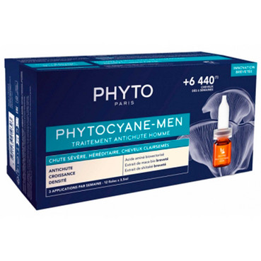 Засіб для чоловіків проти хронічного випадання волосся Phyto Phytocyane Men Anti-Hair Loss Treatment фото