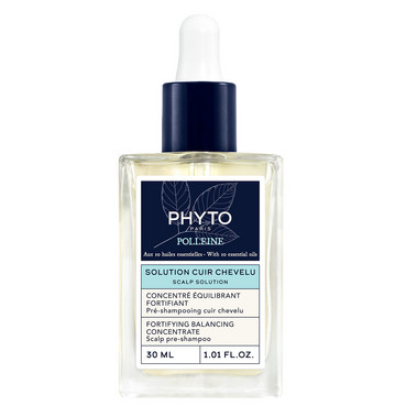 Зміцнювальний концентрат для всіх типів шкіри голови Phyto Polleine Scalp Solution Fortifying Balancing Concentrate фото