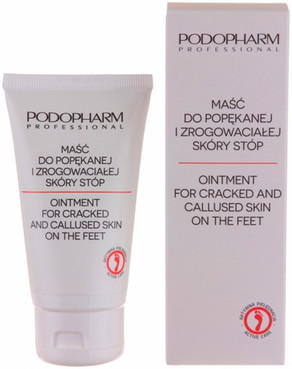 Фото Мазь для потрескавшейся и ороговевшей кожи стоп с 25% мочевиной Podopharm Professional Ointment for Cracked Skin