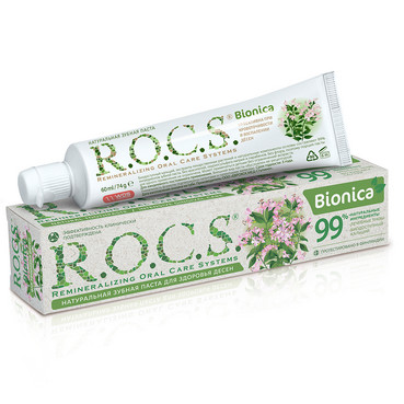 Фото Натуральная зубная паста для десен R.O.C.S. Bionica
