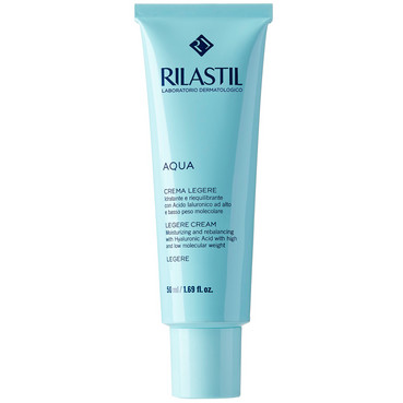 Живильний крем для відновлення водного балансу для нормальної та комбінованої шкіри обличчя Rilastil Aqua Optimal Cream фото