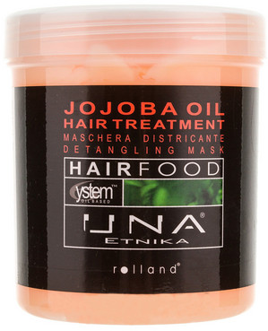 Маска для полегшення розчісування волосся з маслом жожоба Rolland Una Hair Food Jojoba Oil Hair Treatment фото