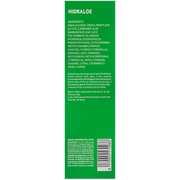 алое-гель для обличчя і тіла заспокійливий sesderma hidraloe facial and body aloe gel 100% фото