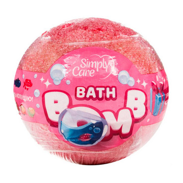 Бомбочка для ванн, розовая Simply Care фото