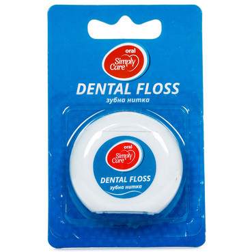 Зубна нитка-флос, 50 метрів Simply Care Dental Floss фото