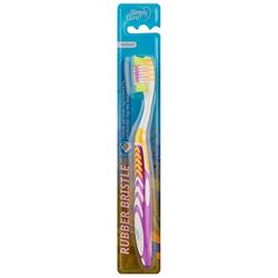Зубная щетка средней жесткости с резиновыми щетинами Simply Care Medium фото