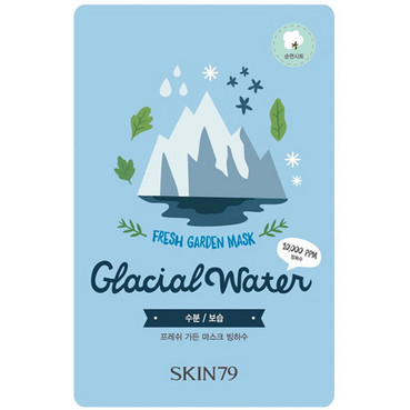 Тканинна маска для обличчя з льодовикової водою  фото