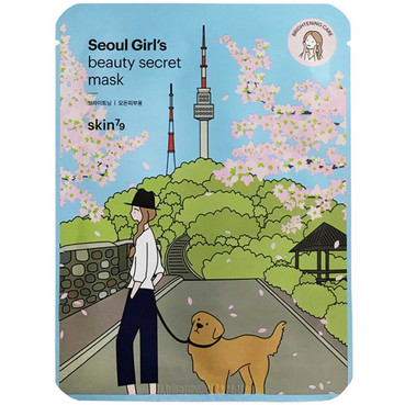 Освітлююча тканинна маска для обличчя  фото