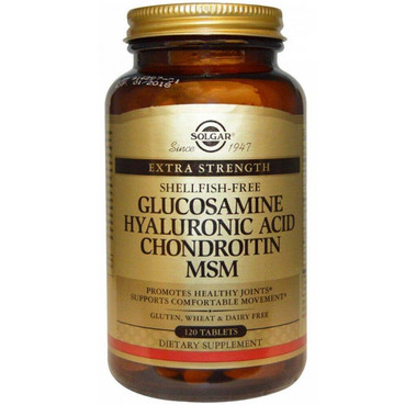 Хондропротектор Solgar Glucosamine Hyaluronic Acid Chondroitin MSM фото