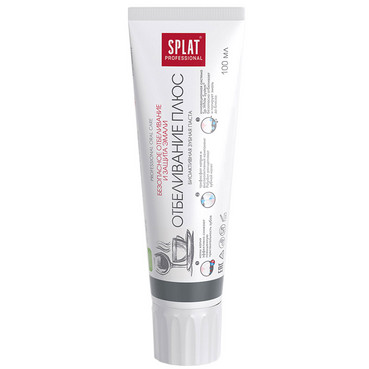 Фото Лечебно-профилактическая зубная паста Отбеливание плюс Splat Professional Oral Care White plus