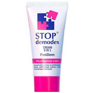 Крем для обличчя Pure Derm 9 в 1 Stop Demodex Cream PureDerm 9 in 1 фото