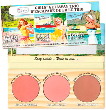 Фото Палитра румян TheBalm Girls’ Getaway Trio