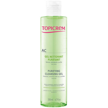 Фото Очищающий себорегулирующий гель Topicrem AC Gel Nettoyant Purifiant