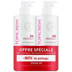 Набір пом&sq;якшуючих бальзамів для обличчя та тіла Topicrem DA Protect Set Baume Emollient (b/balm/2*500ml) фото