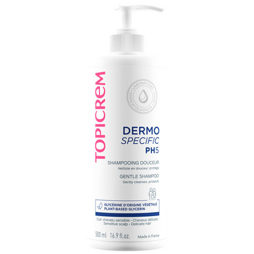 Нежный шампунь рН 5 для всех типов волос Topicrem Dermo Specific PH5 Gentle Shampoo фото