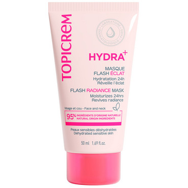 Зволожувальна маска для сяяння шкіри Topicrem Hydra+ Flash Radiance Mask фото