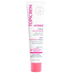 Насичений зволожувальний гель для сяяння шкіри Topicrem Hydra + Rich Radiance Cream фото