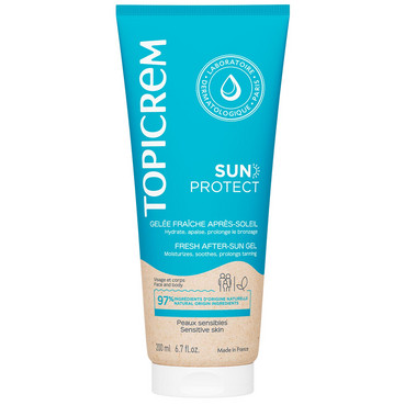 Тонізуючий гель для тіла після засмаги Topicrem Sun Protect Fresh After-Sun Gel фото