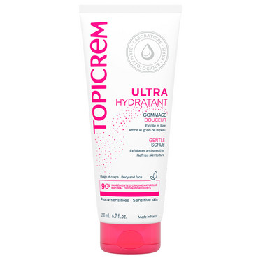 Ультра-увлажняющий мягкий скраб для чувствительной кожи Topicrem Ultra Hydratant Gentle Scrub фото