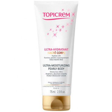 Ультразволожувальний крем з ефектом перлини Topicrem Ultra Hydratant Pearly Body фото