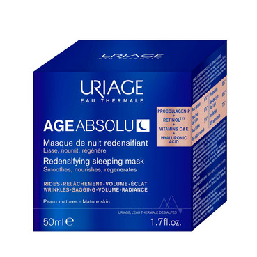 age absolu нічна маска для відновлення щільності шкіри uriage age absolu redensifying sleeping mask фото