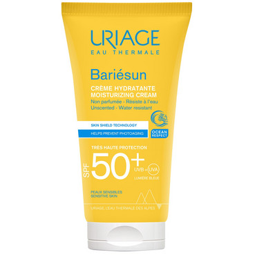 Бар'єсан зволожуючий сонцезахисний крем без ароматизаторів SPF50+ Uriage Bariesun Moisturizing Cream Unscented SPF 50+ фото