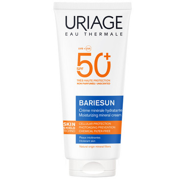 Бар'єсан сонцезахисний зволожувальний мінеральний крем SPF50+ Uriage Bariesun Moisturizing Mineral Cream SPF 50+ фото
